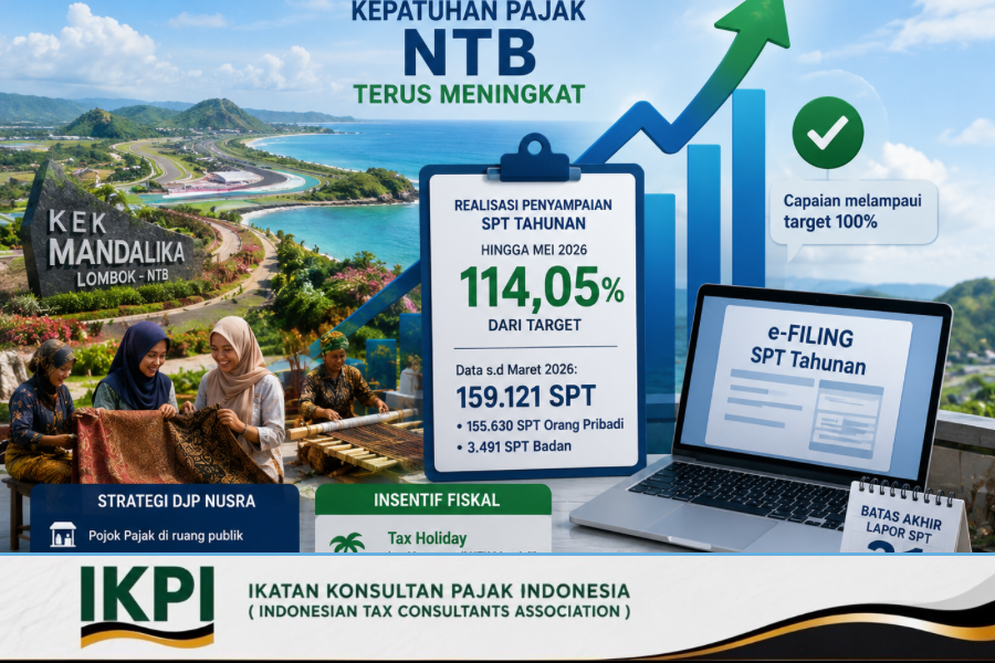 Kepatuhan Wajib Pajak di NTB Lampaui Target, DJP Catat Realisasi SPT Capai 114,05 Persen