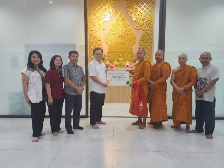 IKPI Donasikan Rp115,6 Juta untuk Pusdiklat Prasadha Jinadhammo Mahathera