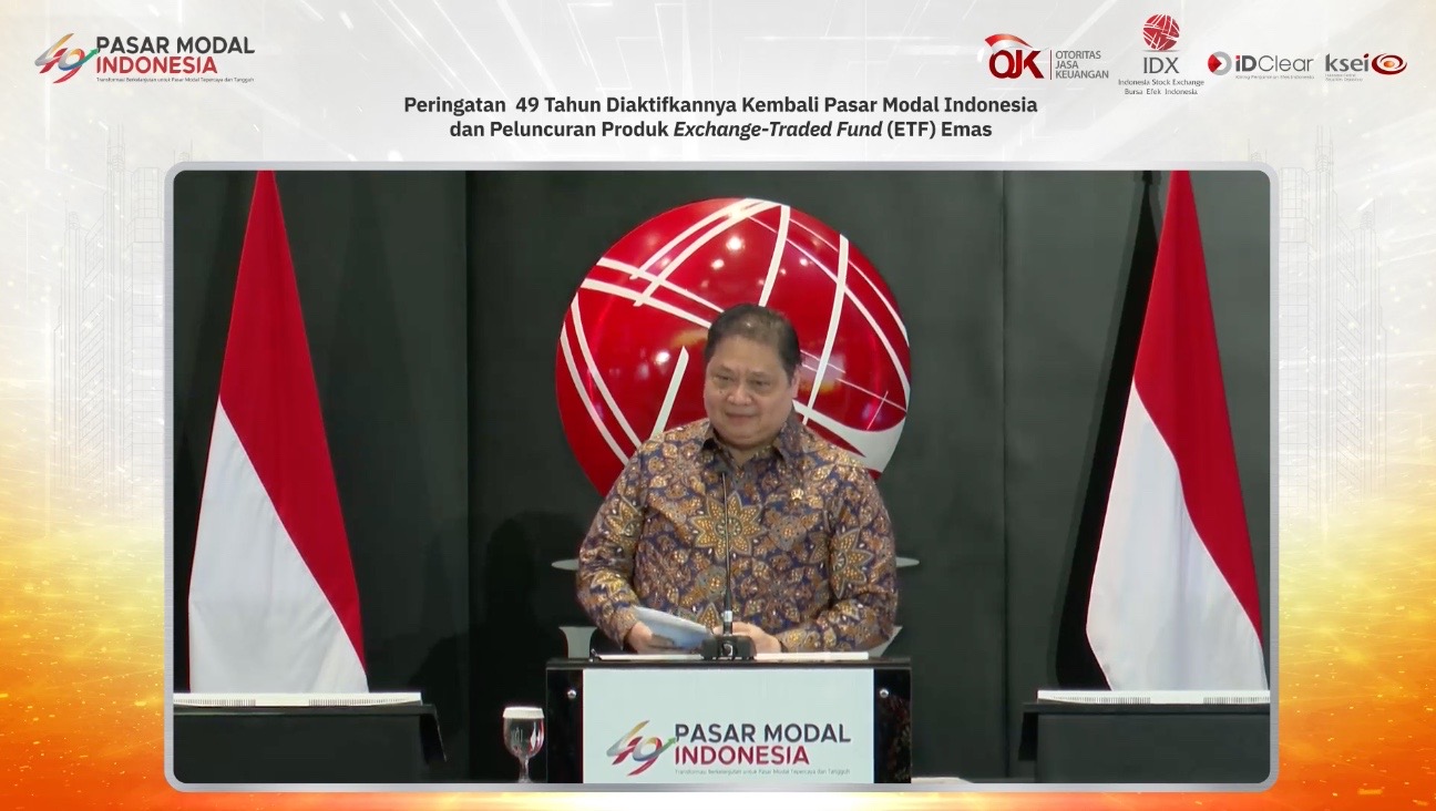 Airlangga Minta Pajak EGR Tak Hambat Transaksi ETF Emas