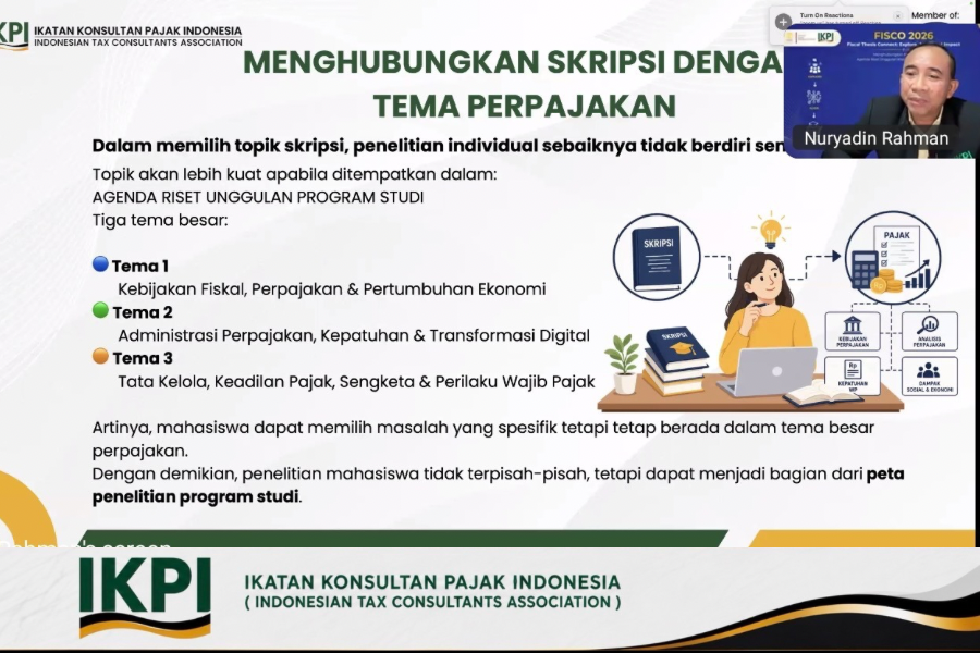 Waketum IKPI  Ingatkan Mahasiswa UI: Skripsi yang Baik Dimulai dari Masalah, Bukan Judul