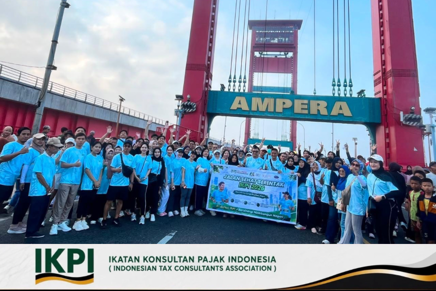 Jalan Sehat HUT ke-61 IKPI Berlangsung Meriah, IKPI Palembang Apresiasi Peserta