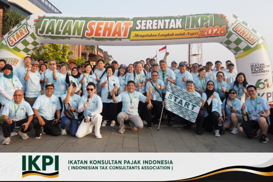 Jalan Sehat Serentak Buktikan IKPI Mampu Bergerak Nasional, Ketum Vaudy Apresiasi Panitia, Pengda, dan Pengcab