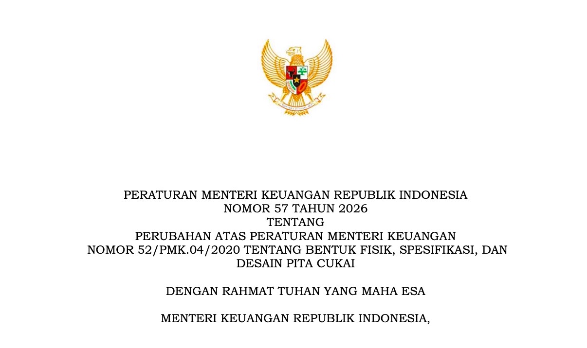 Purbaya Terbitkan Aturan Baru, Pita Cukai Kini Wajib Punya Unsur Sekuriti